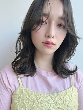 フィーリーカラー 大阪梅田店(feery color) オリーブベージュショートミニボブグレージュブリーチレイヤー