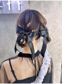 10代20代30代◎ツインテールモテ髪お団子