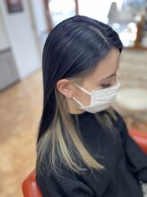 美容空感 クリア インナーカラー