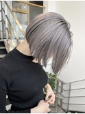 シルバーグレージュ・ハイトーンシルバー・表参道ケアブリーチ
