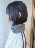 【morio原宿】黒髪ボブ 姫カット 顔周りカット