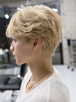 サイン メンズ 表参道(SIGN men's)&nbsp;フェザーショートカルマパーマダウンパーマセンターパート