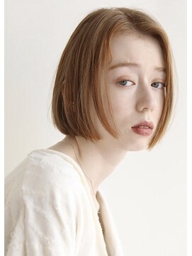 トリッカ 銀座(tricca) ミニボブ/ボブ/夏/アプリコットオレンジ