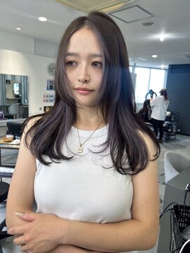 キング 高槻(K!ng) ハイライトカラーミルクティーベージュレイヤーカット