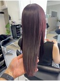 《秋色先取り》芳醇なダークレッドカラー/西金沢/金沢/髪質改善