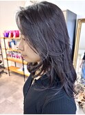 レイヤーカット_パープルグレージュ
