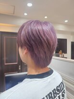 エムタニグチオーブ(M.TANIGUCHI o.r.b) ラベンダーパープル/ダブルカラー/メンズ/ショート