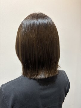 ル レーヴ 和田店(Le reve) ボブ/外ハネ/オリーブグレー　【間瀬】