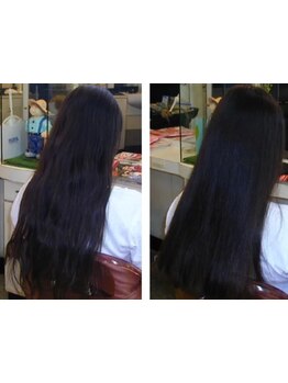 話題のトリートメントで本気の髪質改善を♪髪の内部から補修するから、指通りの良い質感に。【高円寺】