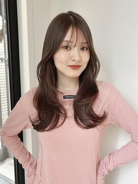 ローネス(LONESS) レイヤーカット　ブラウンベージュ　透明感カラー