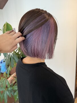 アチェロプラス 幸手店(acero+) ピンク&ラベンダーmixインナーカラー♪