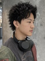 オルカ(ORCA)&nbsp;men's/スパイキーショート/ニュアンスパーマ/眉毛/パーマ/新宿