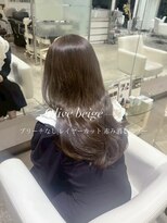 ブランコトレス 鏡島(BLANCO tres)&nbsp;レイヤーカット/ブリーチなしダブルカラー/顔周りカット
