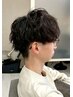 【直毛・トップが潰れる方】メンズカット＋パーマ＋眉カット ￥12000