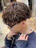 【メンズ】カット+波巻きスパイラルパーマ¥13000(万代/サーフカール/ウルフ)