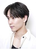 ショートセンターパートコンマバング