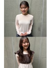 ▲asistant▲　　　　　　　　　　　　　　　　　　（上から）山崎桃杏＆今井花凛
