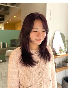 シプレ(cipre) レイヤーカット×カシスパープル