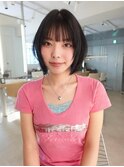 顔まわりで魅せる♪大人かわいいショートボブ