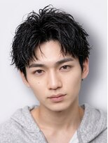 グロウ 天神店(growth)&nbsp;ルーズショートアップバングソフトツーブロック刈り上げメンズ