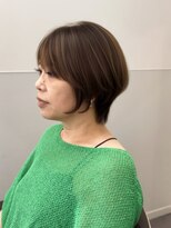 ニカ(NICeA)&nbsp;大人丸みショート／白髪ぼかしハイライト/バレイヤージュ
