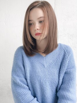 Lutia 銀座 美容室【10/19OPEN(予定)】の写真/【自然な縮毛矯正】強いクセ毛でもサラサラ艶髪が実現！扱いやすい髪質に…☆口コミで人気のメニュー♪