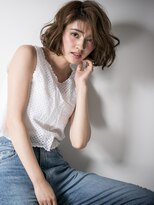 カバーヘアアンドスパ ブリス 浦和(COVER HAIR&SPA bliss)&nbsp;*bliss浦和*インナーカラーで抜け感アシンメトリー…大人ボブw