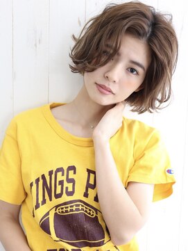 ハレ(HALE) 【HALE銀座】ラフな質感がかわいい★ウェーブボブ