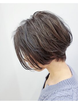 エイム ヘアメイク 横川店(eim HAIR MAKE) ハンサムショート×グレーアッシュ