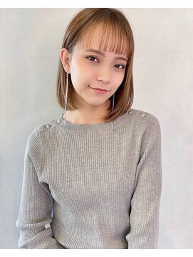 レイラバイアフロート 吉祥寺(Lila by afloat) シースルーバング×耳掛け大人ボブ【アフロート吉祥寺 緒方】