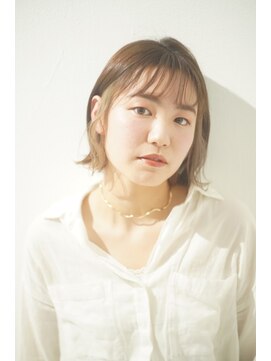 ソワン ドゥ ブレス 今里店(soin de brace) 大人かわいいミルクティショートボブ