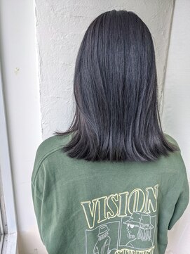 ムーンジェジェ(moon jeje) オシャレな暗髪!ブルーブラック★ 藤原