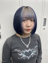 ウェグ 難波(WEG)&nbsp;ネイビーカラー×顔まわりレイヤー