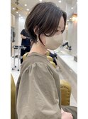 前髪なし大人美人ショートヘア