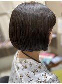 まとまるミニボブ×艶髪