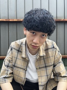 フリーク バーバーショップ 都島店(FREAK BARBER SHOP) 無造作スパイラルパーママッシュ