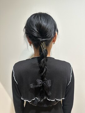 ディーヘアーデザイン(d.HAIR DESIGN) 【AORI】黒髪タイトアレンジ