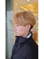 ブロッサム ひばりヶ丘(Blossom) 3大人男性マッシュ×センターパートニュアンスパーマ