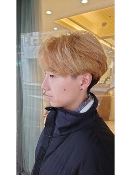 ブロッサム ひばりヶ丘(Blossom) 3大人男性マッシュ×センターパートニュアンスパーマ