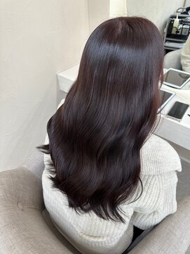 ドロシー 郡山桑野店(Dorothy) イメチェンハッシュカットフルバング似合わせレッドブラウン