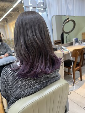 テトラ バイ ネオリーブ 横浜西口店(tetra by neolive) 横浜★裾カラーパープルカラー