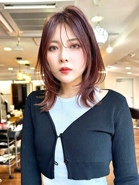 リコバイアフロート(riko by afloat) 大人ナチュラルな柔らかミディ/ショコラブラウン