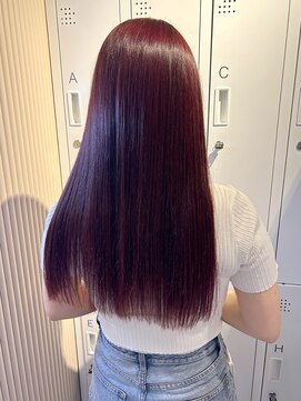 アム(amu) ボルドーカラー/ピンクパープルカラー/髪質改善トリートメント