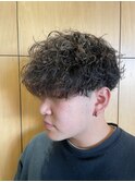 メンズマッシュ波巻きスパイラルパーマメンズパーマ