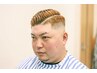 スキンフェードカット ０ミリから刈上るスタイル 　￥5000