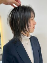 セルン(cerne)&nbsp;ウルフカットレイヤーカットウルフ黒髪ショートミディアム