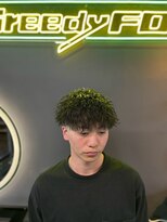 グリーディーフォックス 三軒茶屋(GreedyFOX)&nbsp;波巻き/マッシュパーマ/ウルフ/ハイライト<理容室>