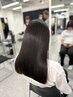 カット+ストレートパーマ(縮毛矯正)+炭酸泉Spa【￥13750】