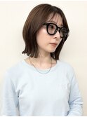 【モリオ松戸 石山】ぷつっとくびれボブ切りっぱなしボブ前髪有