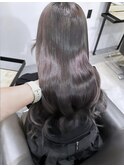 ラベンダーグレージュ艶髪髪質改善